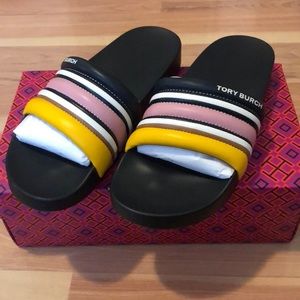 Tory Burch Striped Slide